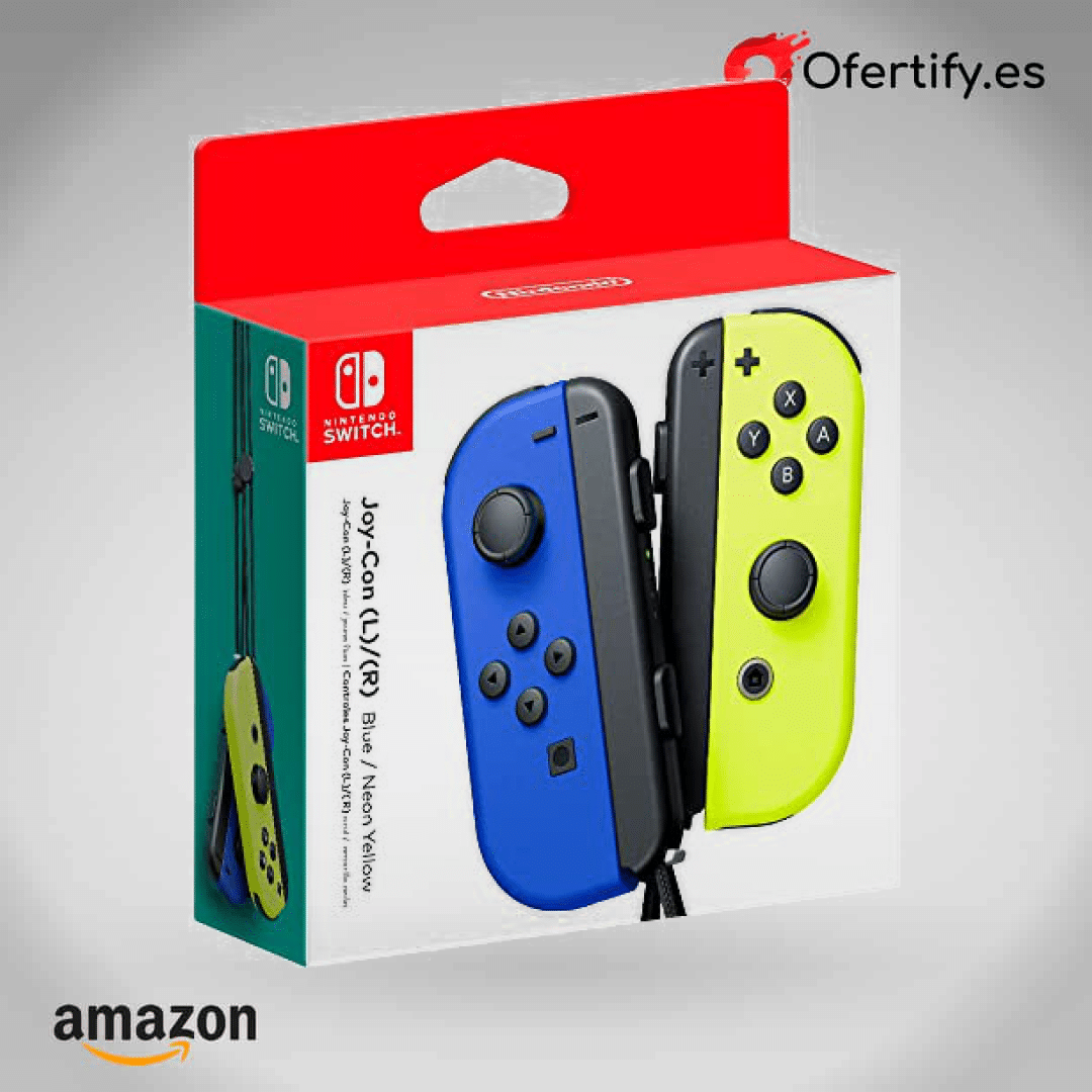Controladores Joy-Con de Nintendo Switch, colores vibrantes, excelente experiencia. | Ofertify