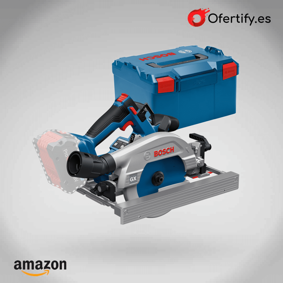Sierra circular Bosch a batería, potente y portátil para trabajos profesionales. | Ofertify