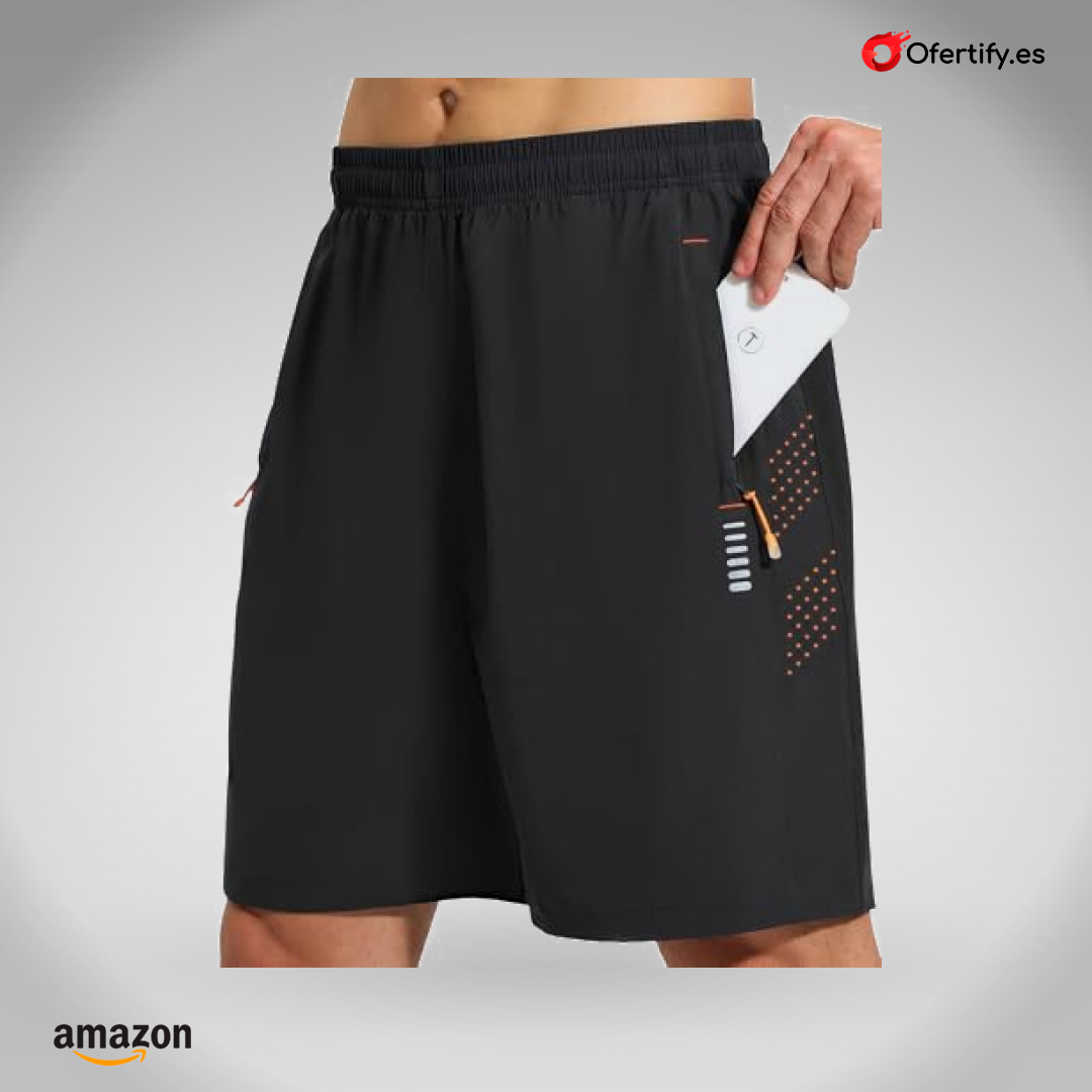 Pantalón corto Cimic para hombre, ideal para running, deporte y comodidad, con bolsillo. | Ofertify