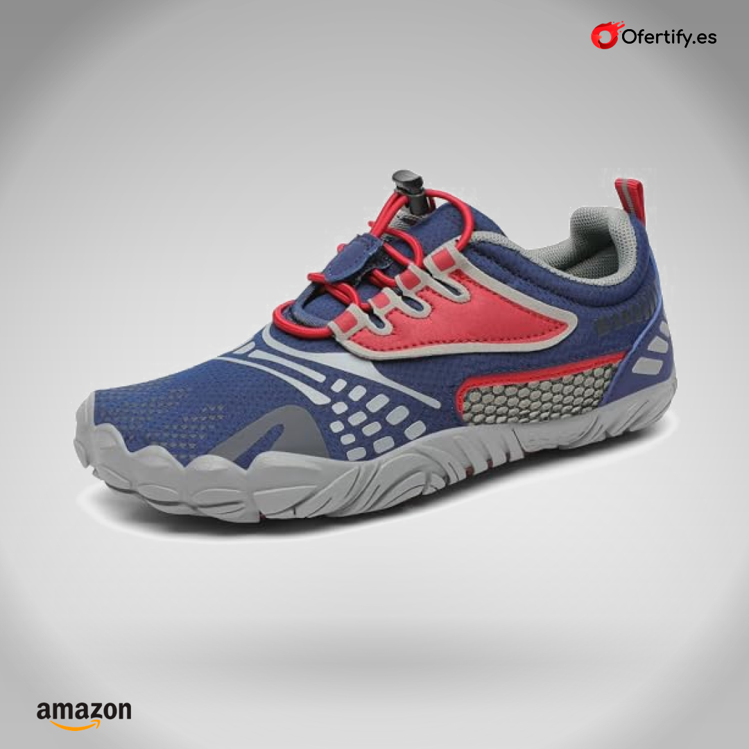 Zapatillas minimalistas antideslizantes para niños, ideales para correr, senderismo y actividades acuáticas. | Ofertify