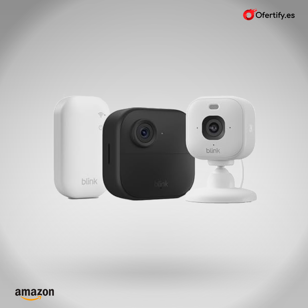 Sistema de seguridad Blink con cámaras Outdoor 4 y Mini 2K+, módulo Sync Module Core incluido. | Ofertify
